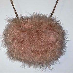 Pretty Little Thing Pink Feather Purse